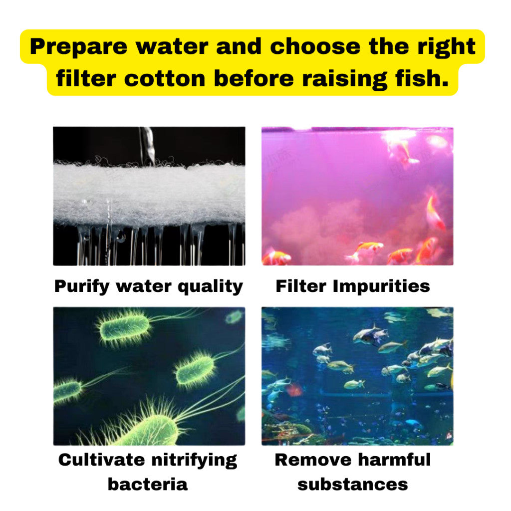 XINYOU XY-1861 Super Filter Sponge | 100x13x0.5cm | Aquarium Filter Mat | Reusable High-Flow Sponge Pad