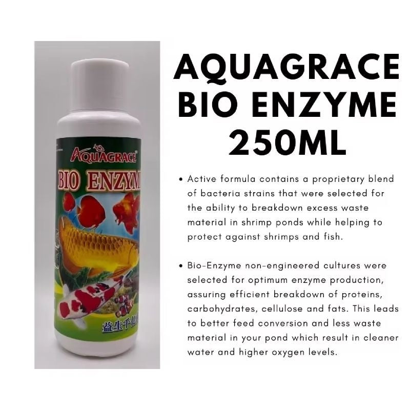 [Buy 2 Free 1] Biozyme Formula 100 1L x2 + FREE AquaGrace BioEnzyme 250ml - Aquarium Water Treatment