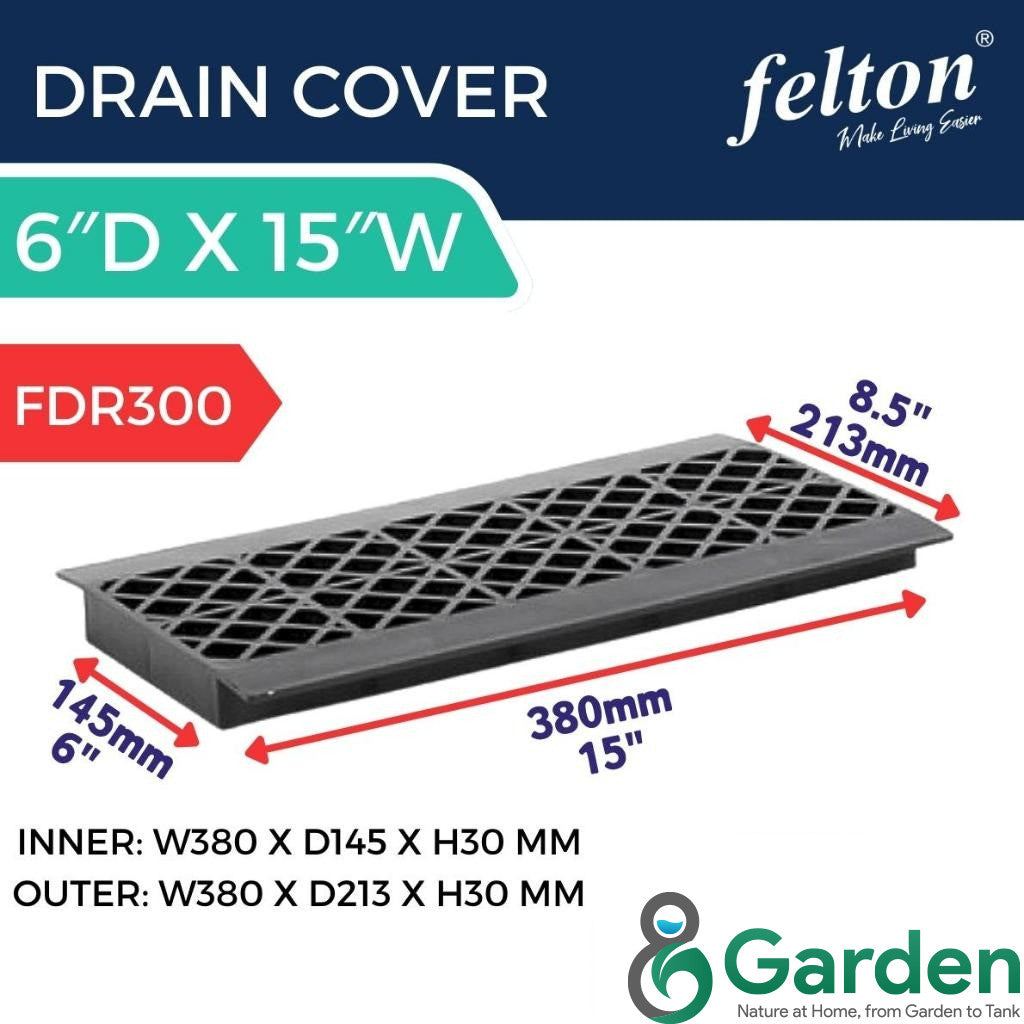Felton Heavy Duty Drain Cover FDR300 | Penutup Longkang Tahan Lasak | UV Resistant