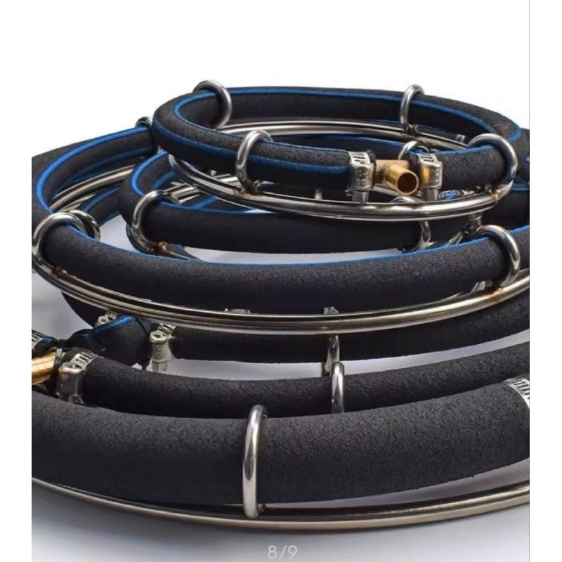 Stainless Steel Nano Aeration Tube / Air Ring / Oxygen Plate - For Aquarium, Koi Pond, Seafood Tank Aeration