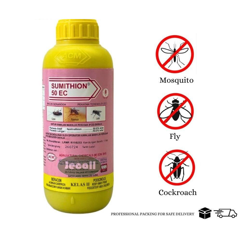 ACM Sumithion 50EC 1L – Fenitrothion 50%, Kawalan Nyamuk Denggi, Lalat & Lipas, Fogging Insektisid 100% Original