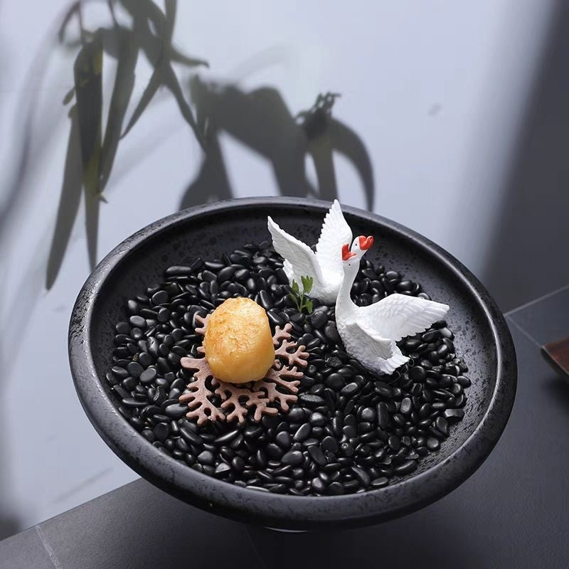 AA Shinning Black Aquarium Stone (Grand) S-Size 1kg - Batu Hitam Akuarium Hiasan Aquascape Decoration