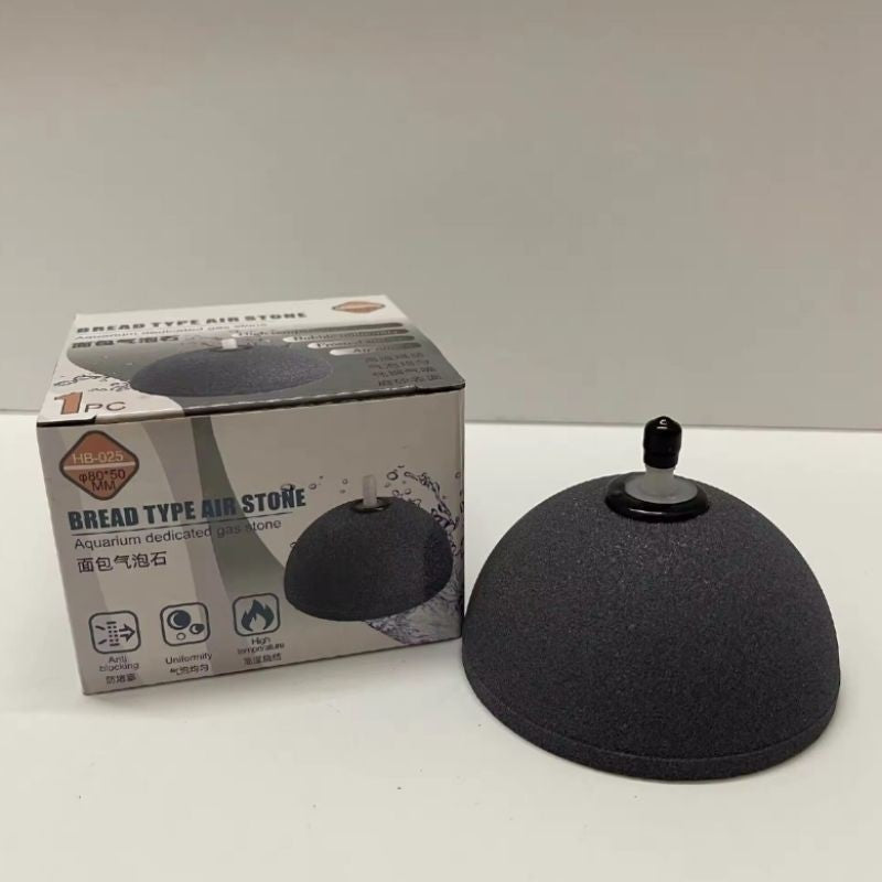 Aquarium Air Stone 80mm x 50mm (HB-025) - Bread Type Air Stone Bubble Diffuser Oxygen Pump Batu Udara