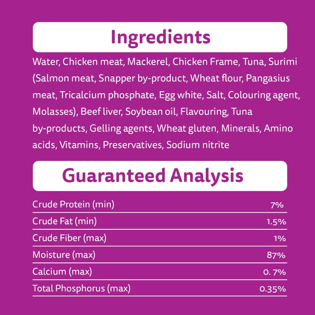 WHISKAS Makanan Kucing Basah Dalam Pek 80G