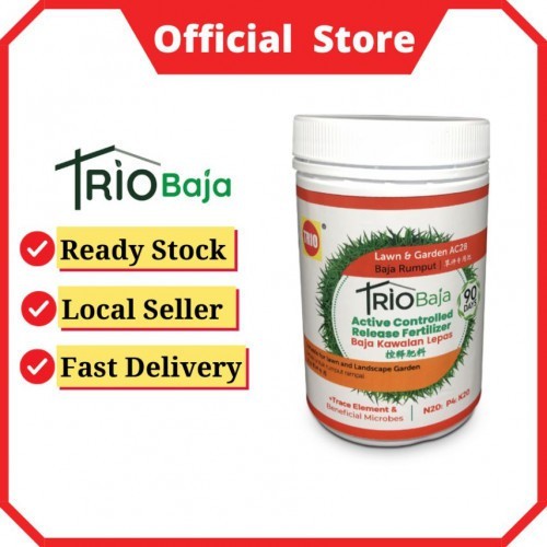 Triobaja slow Release Fertilizer Lawn & Garden AC28  / Baja Kawalan Lepas Baja Rumput 90 DAYs