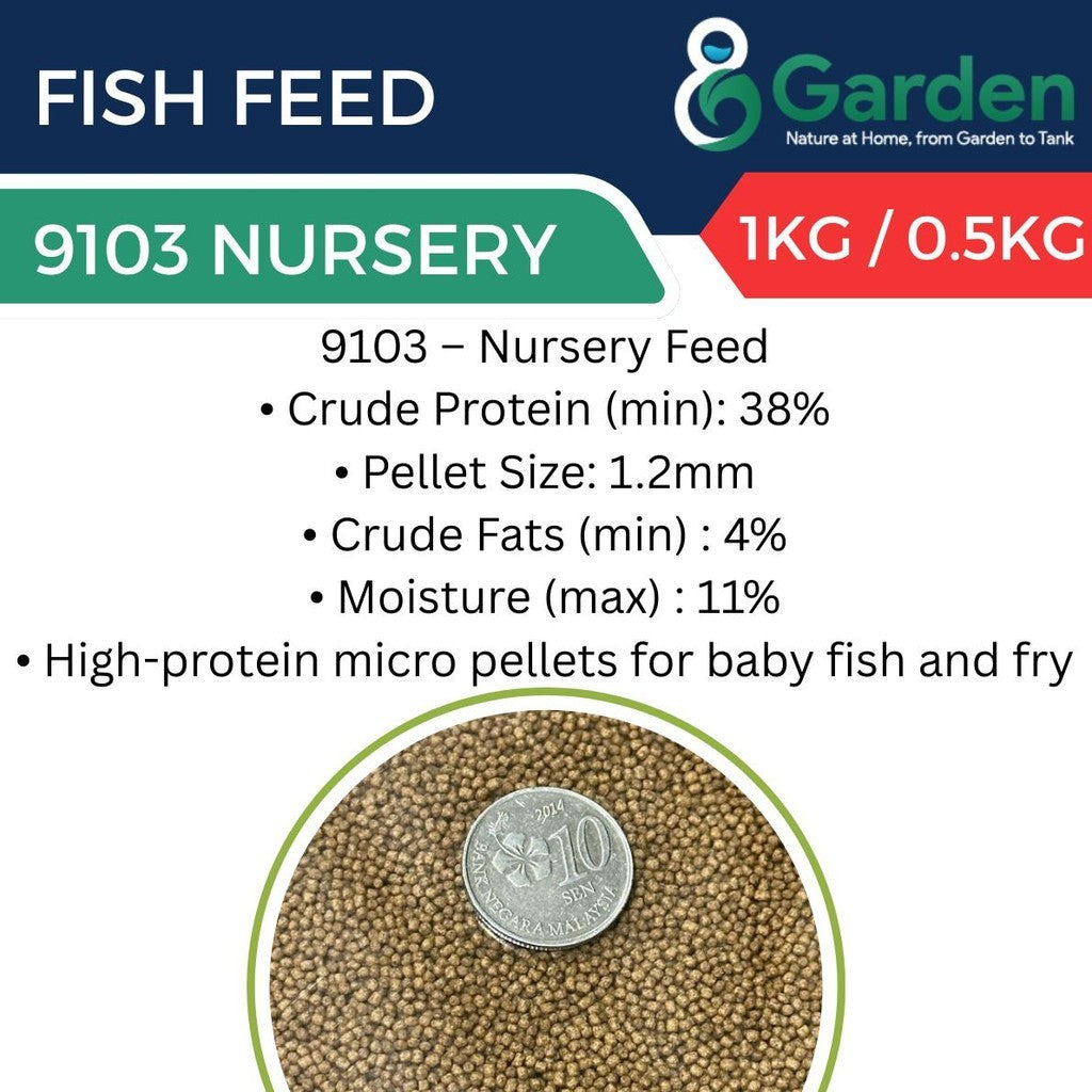 Makanan Ikan 1KG Premium Dindings untuk Ikan Guppy, Laga, Betta, Talapia, Keli, Kelah, Puyu, Koi & Lain2