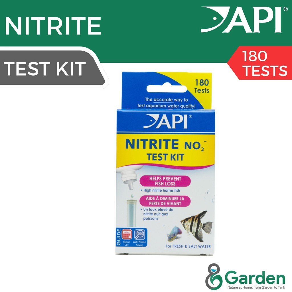 API Nitrite Test Kit Kit Ujian Nitrit - Ujian Air Tawar & Garam untuk 180 Ujian