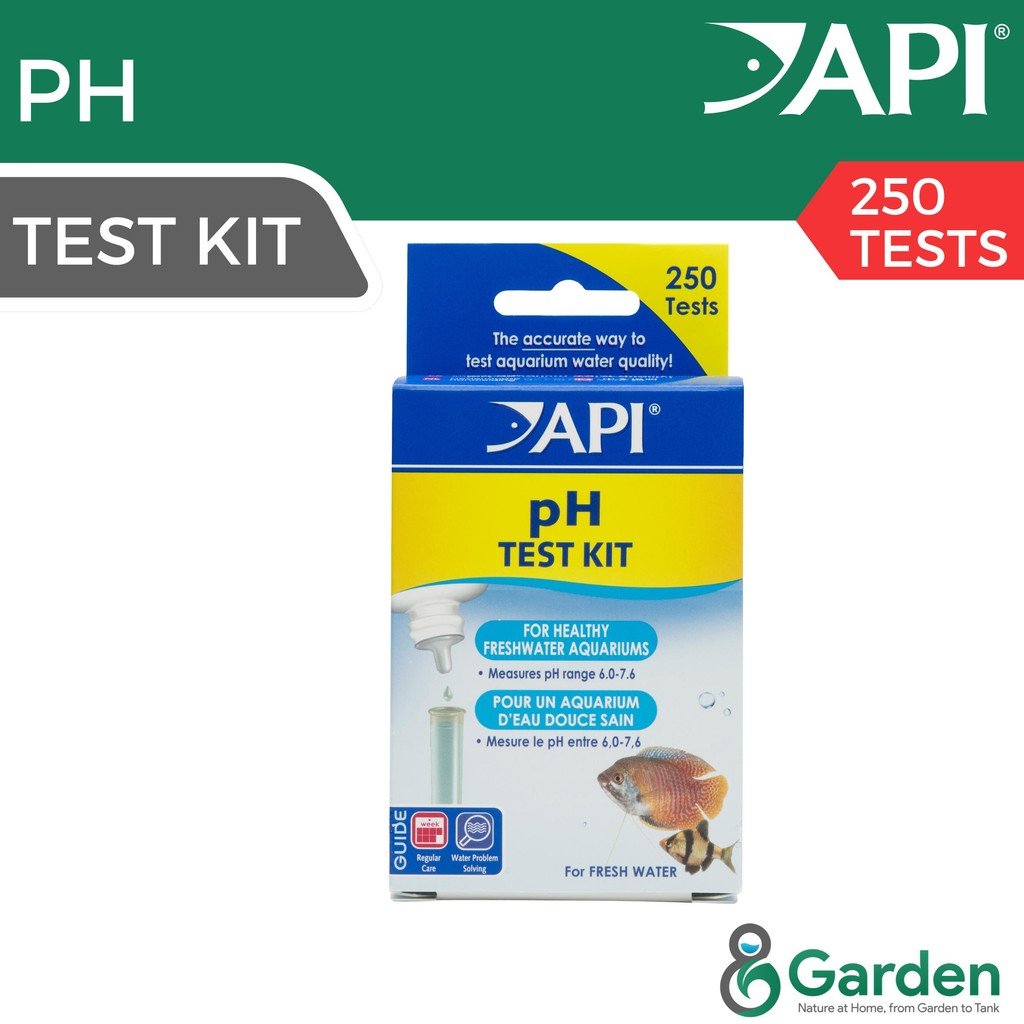 API pH Test Kit Kit Ujian pH untuk Air Tawar - 250 Ujian, Rang 6.0-7.6,