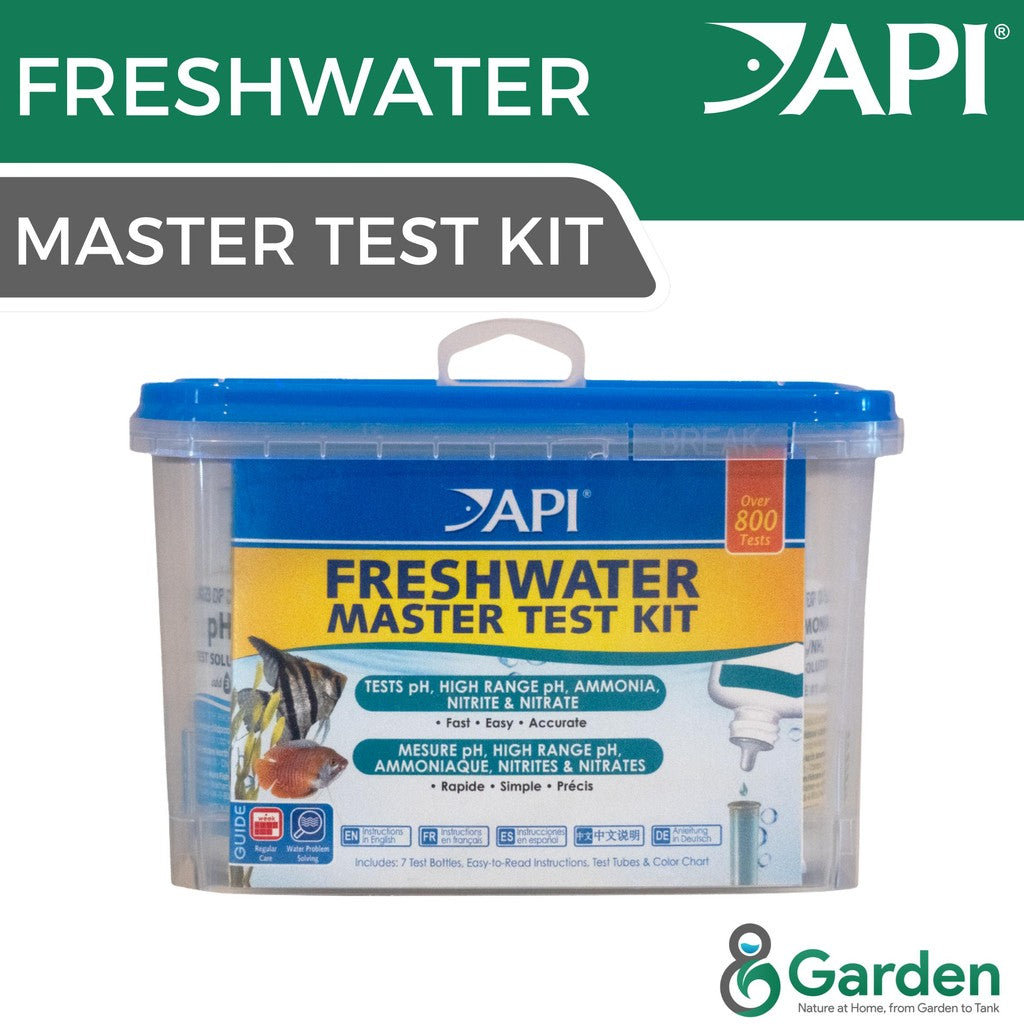 API Freshwater Master Test Kit – Aquarium Water Test (pH, High Range pH, Ammonia, Nitrite, Nitrate) Kit