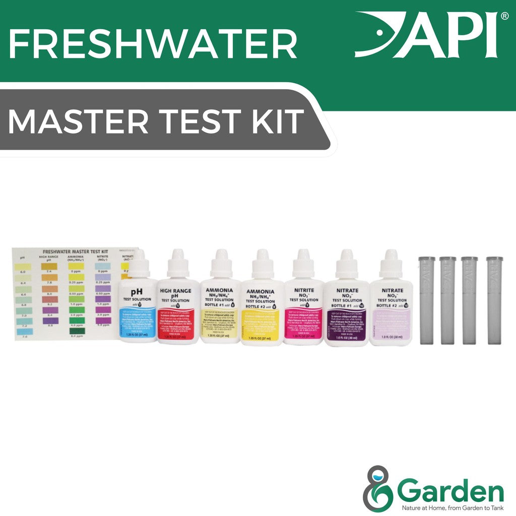 API Freshwater Master Test Kit – Aquarium Water Test (pH, High Range pH, Ammonia, Nitrite, Nitrate) Kit